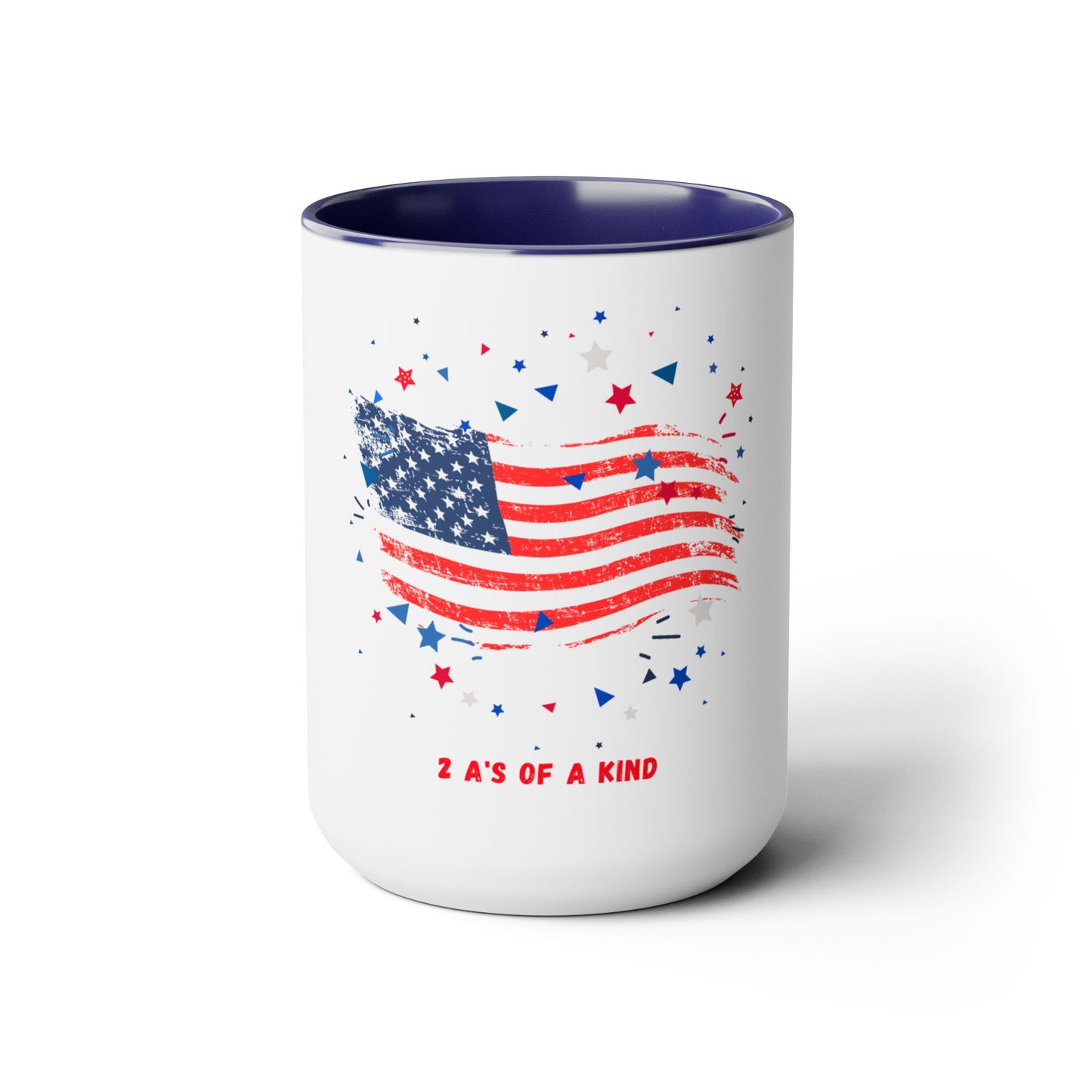 Flag - Two-Tone Coffee Mugs, 15oz