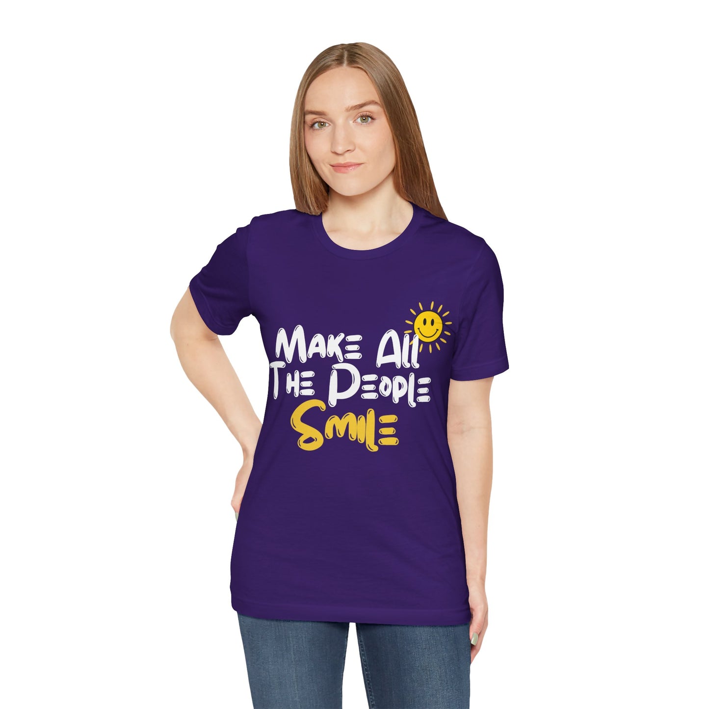 Make All the People Smile - Unisex Jersey Short Sleeve Tee