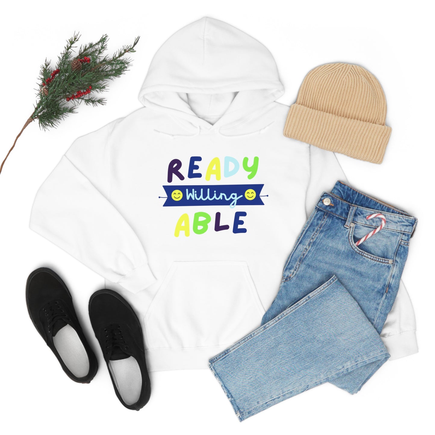 Ready Willing Able  - Unisex Heavy Blend™ Hooded Sweatshirt