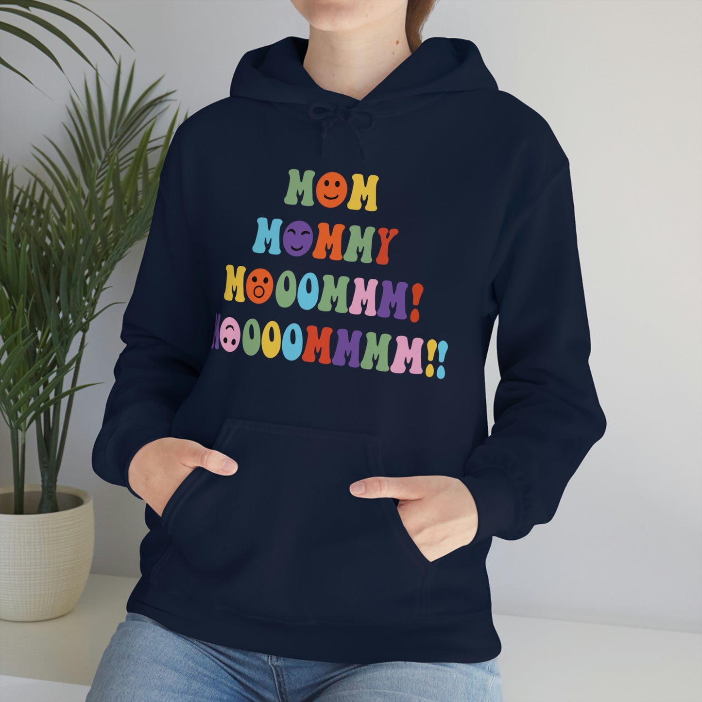 Moooommmm - Unisex Heavy Blend™ Hooded Sweatshirt