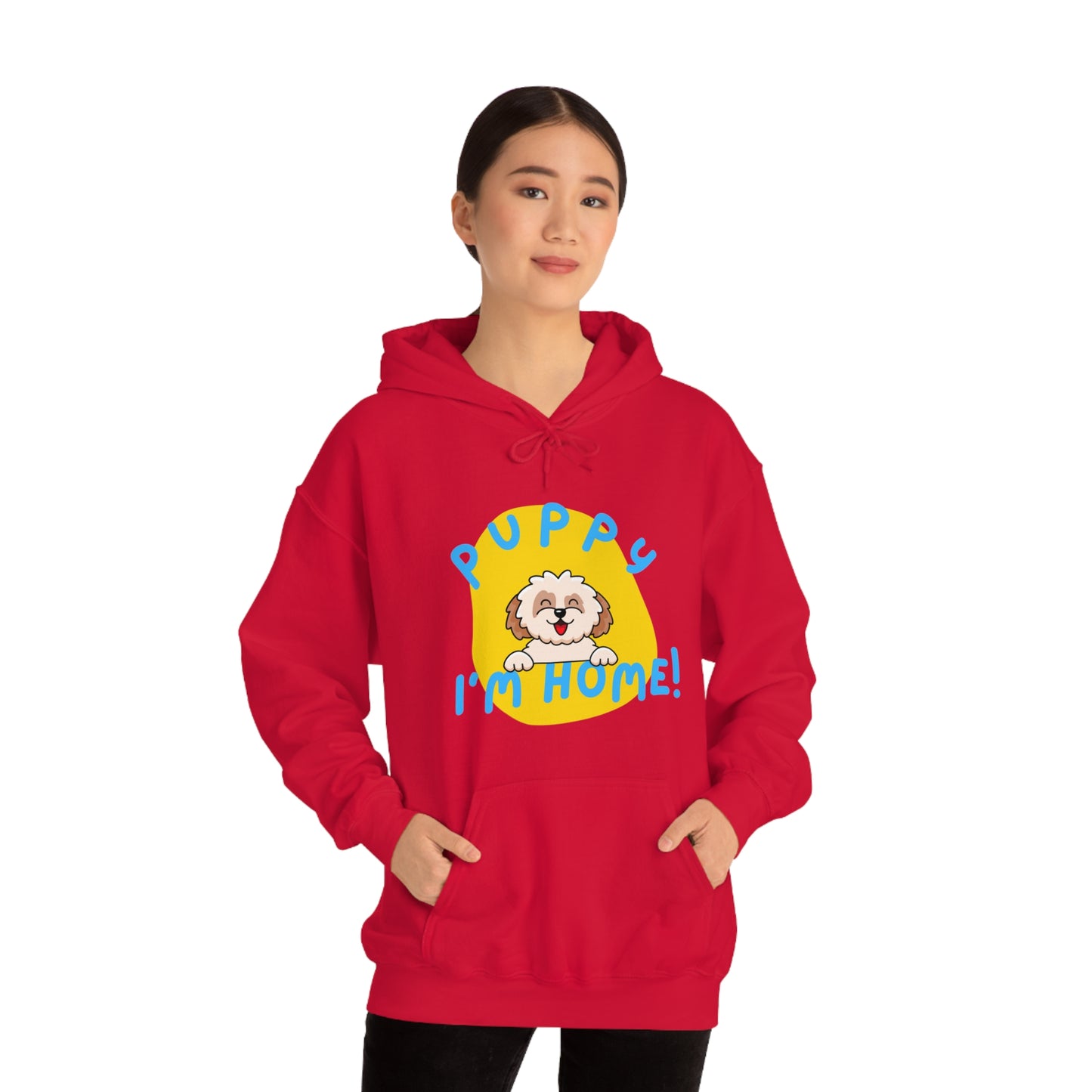 Puppy I'm Home - Unisex Heavy Blend™ Hooded Sweatshirt