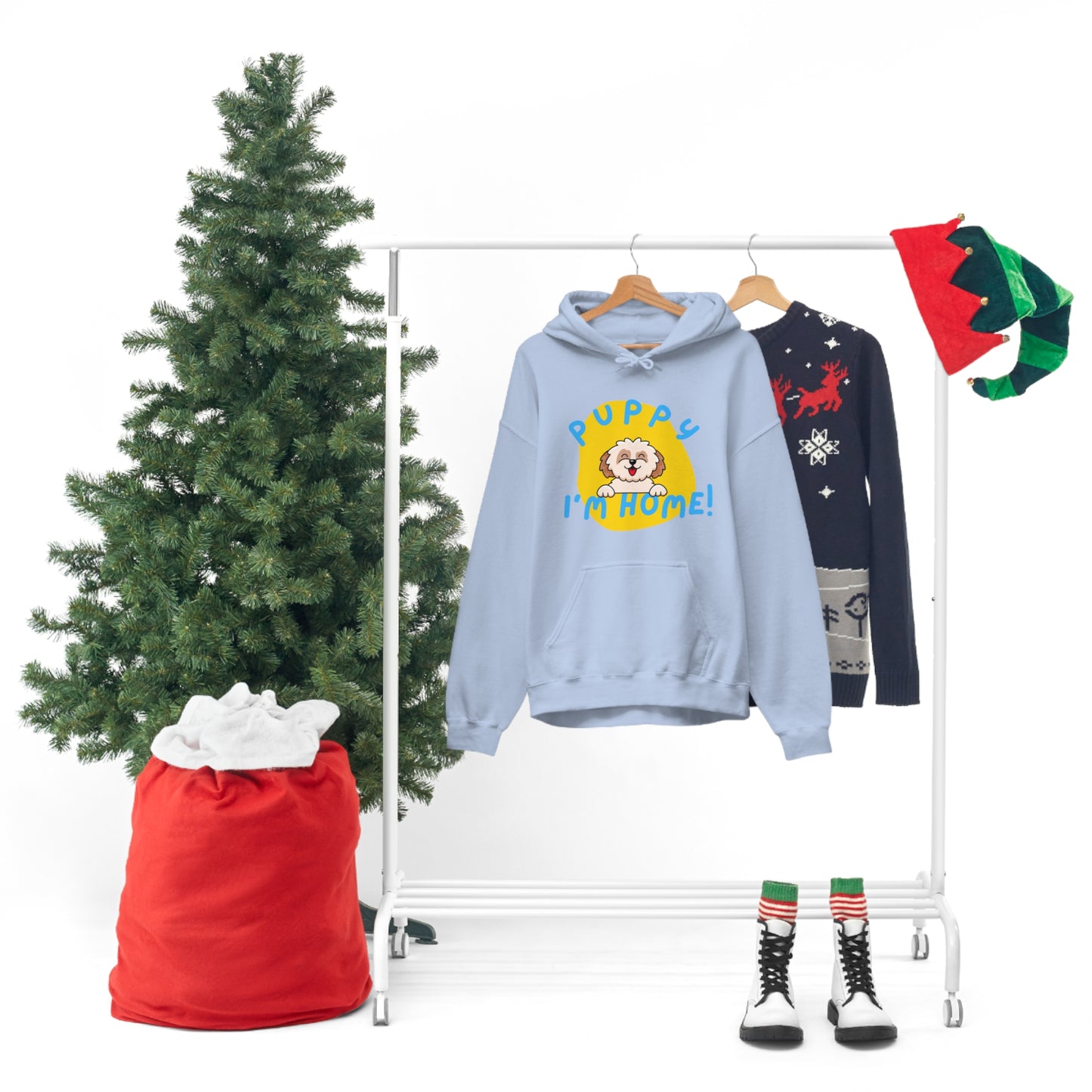 Puppy I'm Home - Unisex Heavy Blend™ Hooded Sweatshirt