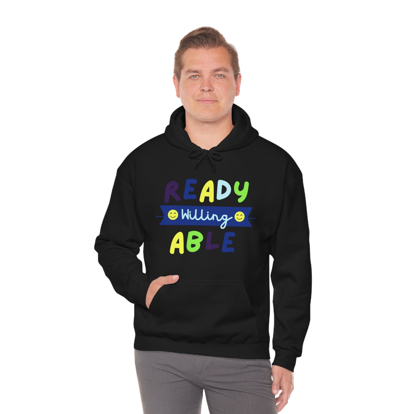 Ready Willing Able  - Unisex Heavy Blend™ Hooded Sweatshirt
