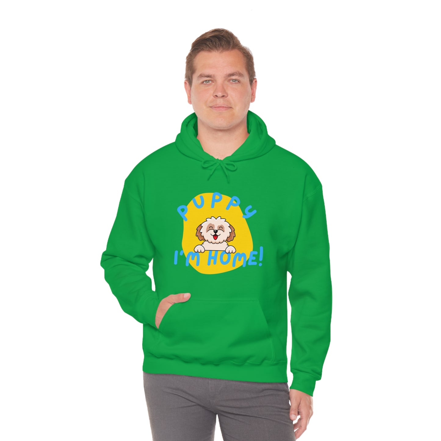Puppy I'm Home - Unisex Heavy Blend™ Hooded Sweatshirt