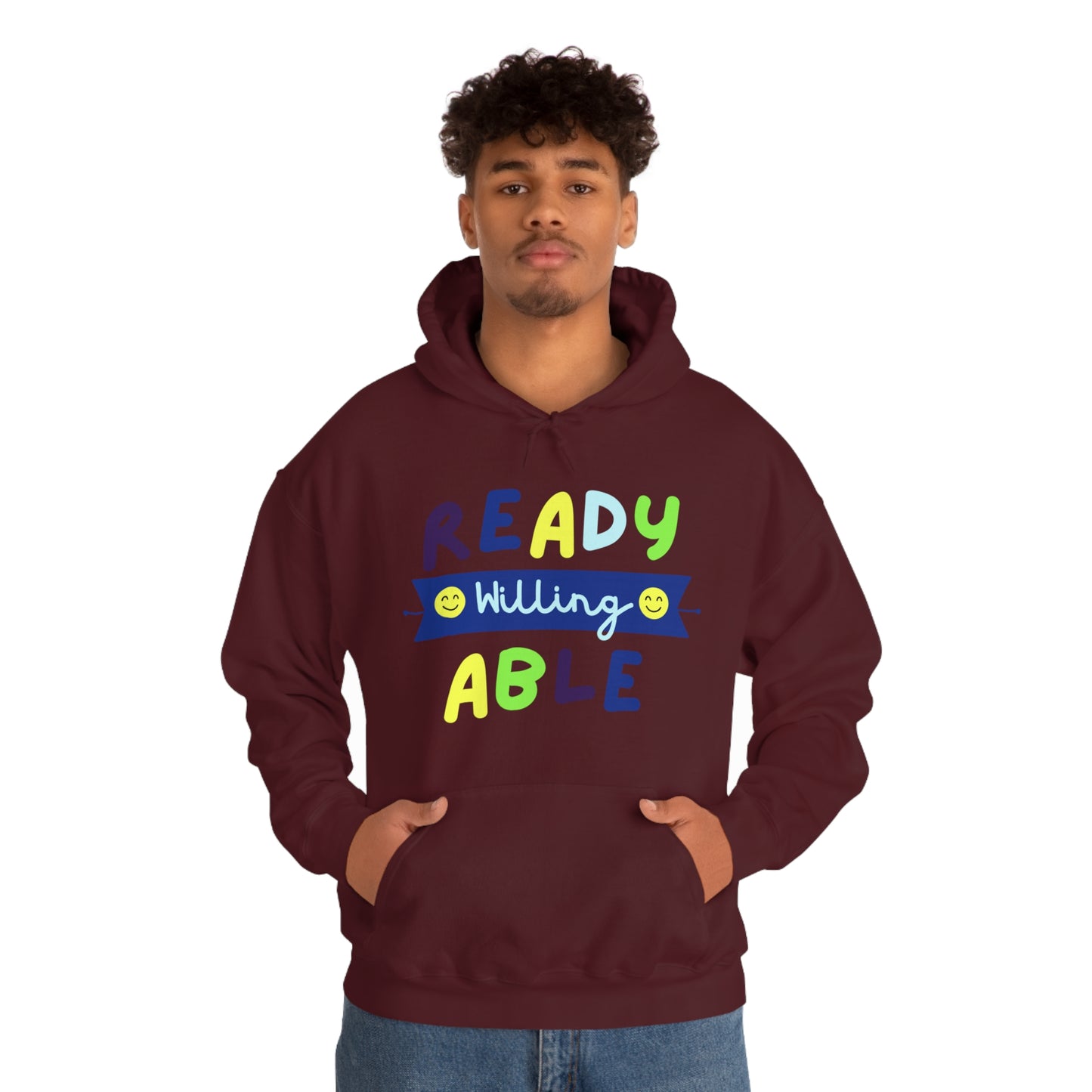 Ready Willing Able  - Unisex Heavy Blend™ Hooded Sweatshirt