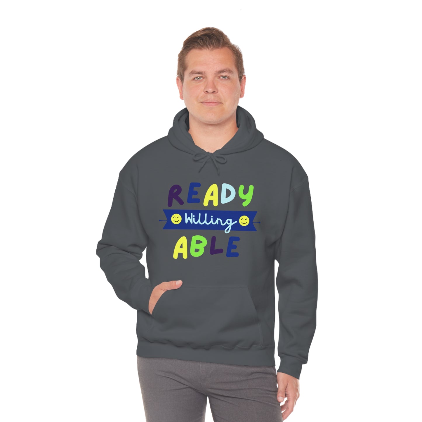 Ready Willing Able  - Unisex Heavy Blend™ Hooded Sweatshirt