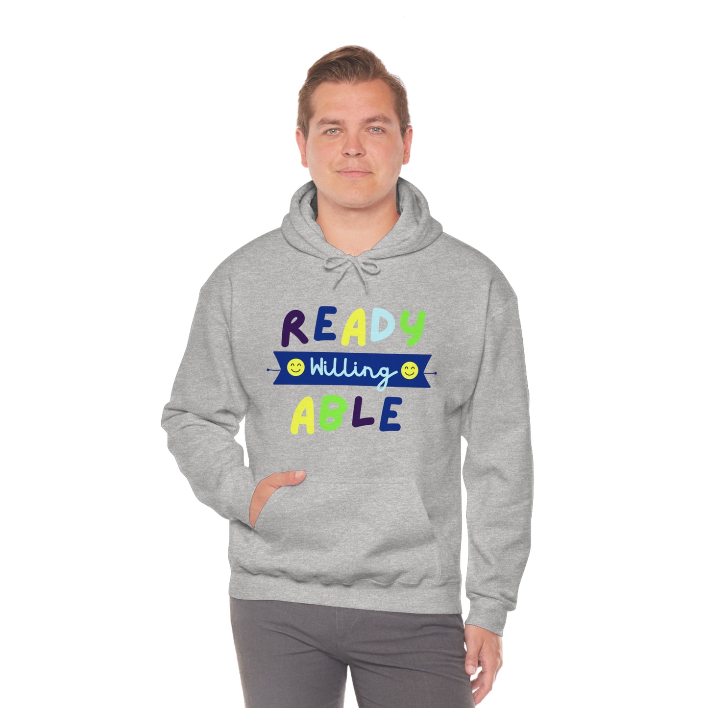 Ready Willing Able  - Unisex Heavy Blend™ Hooded Sweatshirt