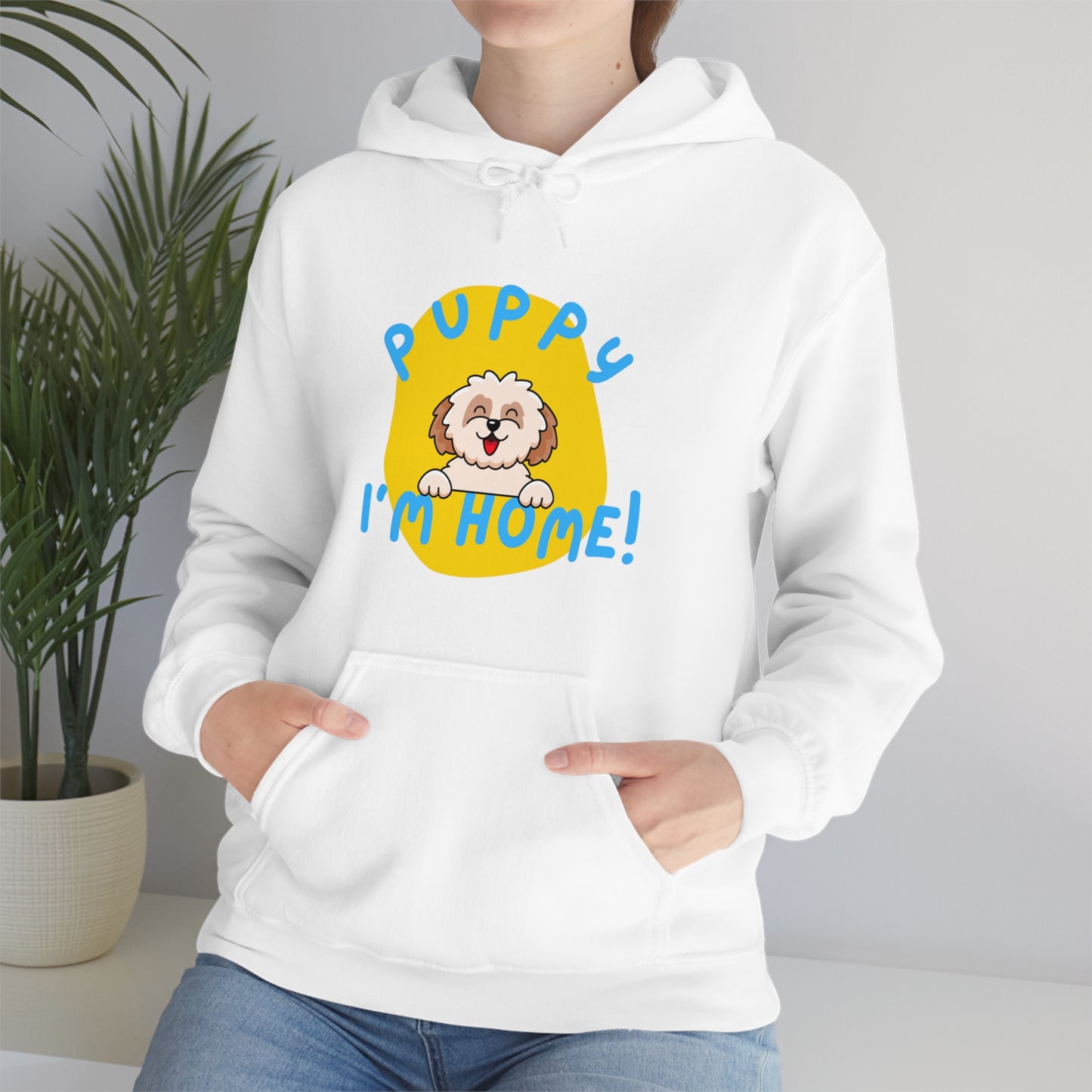 Puppy I'm Home - Unisex Heavy Blend™ Hooded Sweatshirt