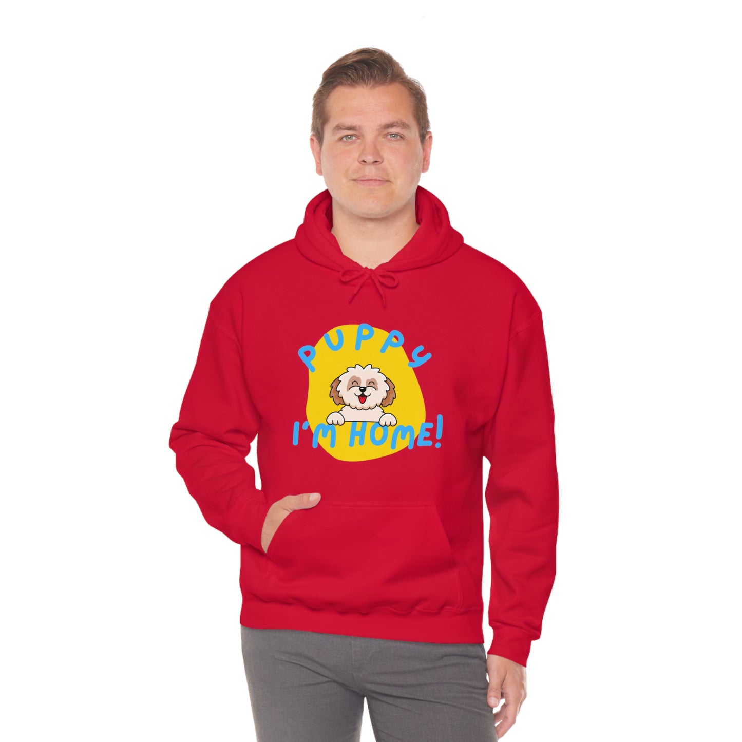 Puppy I'm Home - Unisex Heavy Blend™ Hooded Sweatshirt