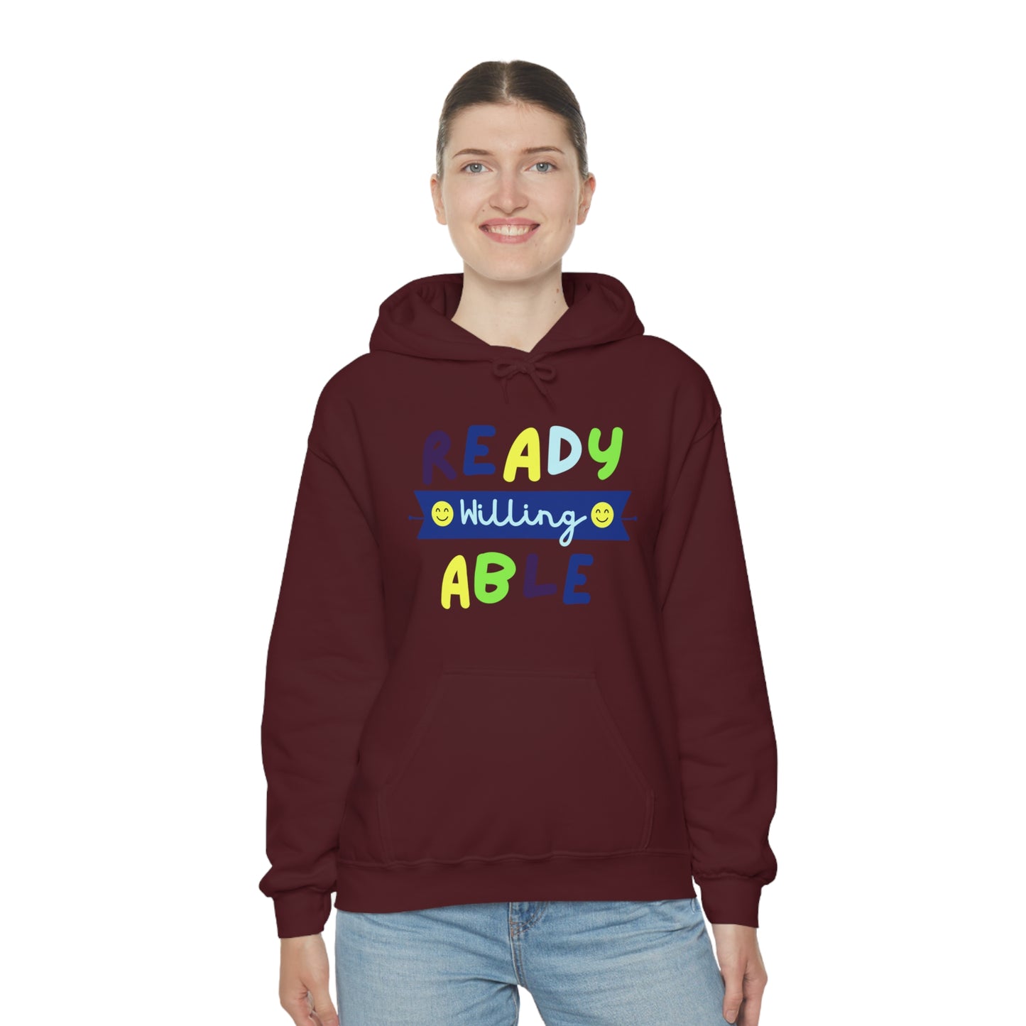 Ready Willing Able  - Unisex Heavy Blend™ Hooded Sweatshirt