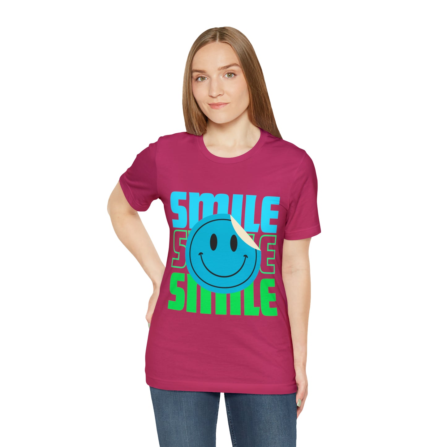 Smile  Unisex Jersey Short Sleeve Tee