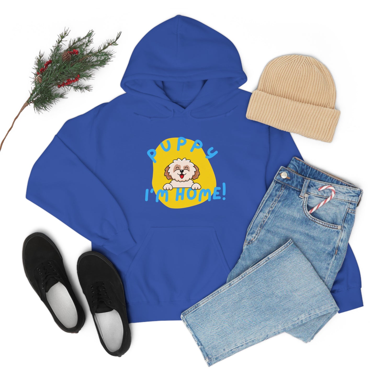 Puppy I'm Home - Unisex Heavy Blend™ Hooded Sweatshirt