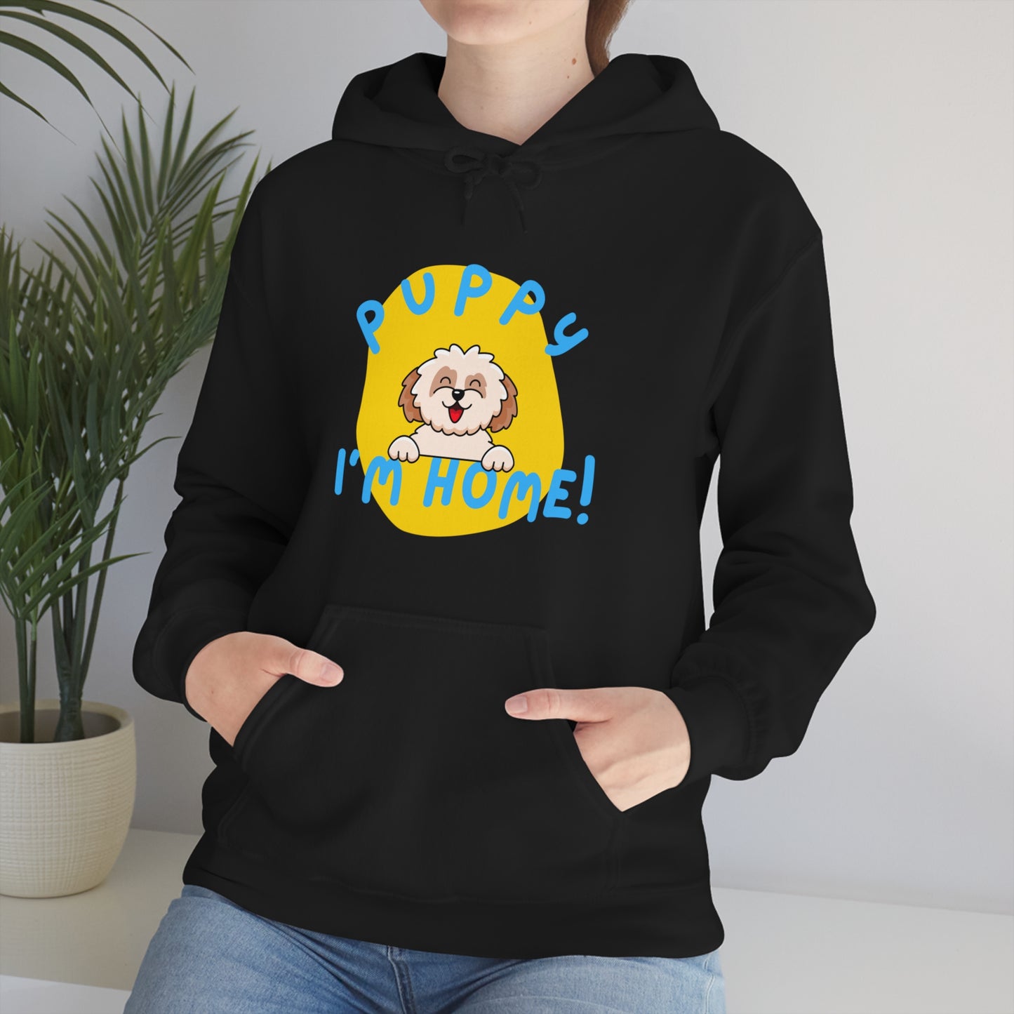 Puppy I'm Home - Unisex Heavy Blend™ Hooded Sweatshirt