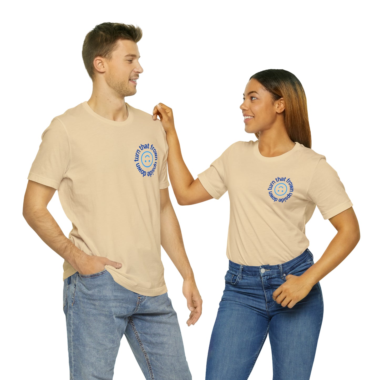 Turn That Frown Upside Down - Unisex Jersey Short Sleeve Tee