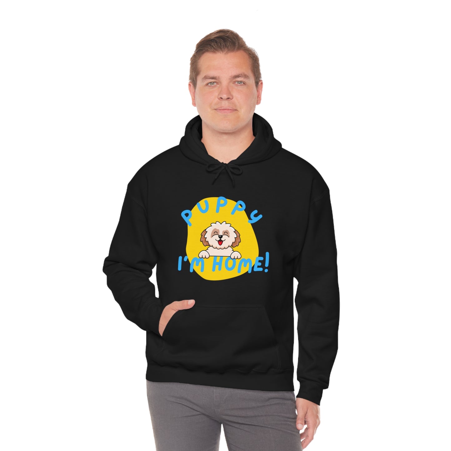Puppy I'm Home - Unisex Heavy Blend™ Hooded Sweatshirt