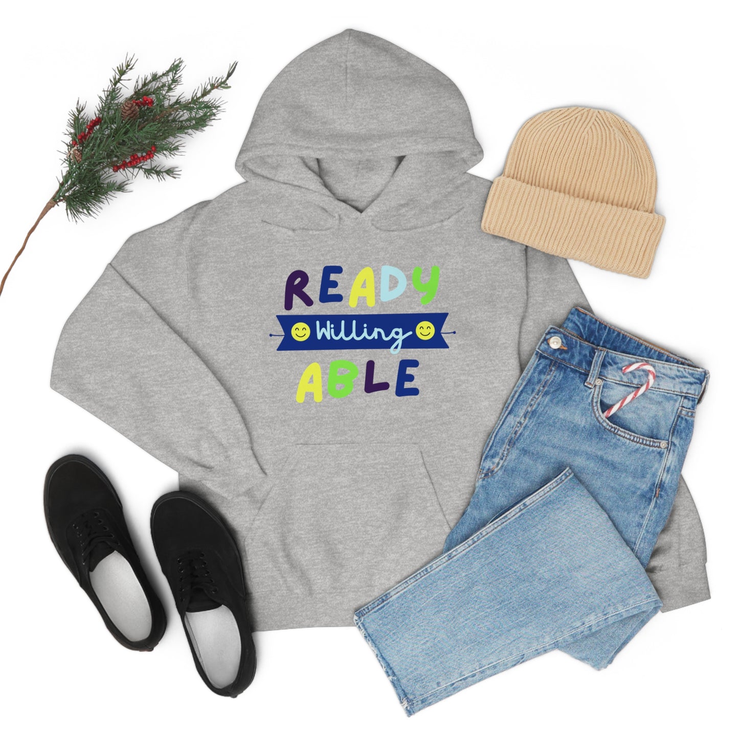 Ready Willing Able  - Unisex Heavy Blend™ Hooded Sweatshirt