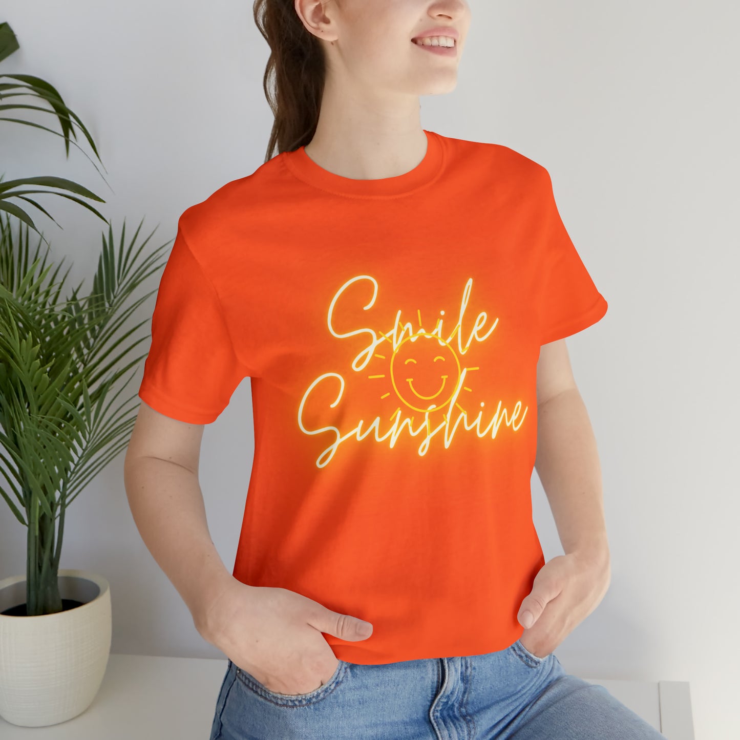 Smile Sunshine - Unisex Jersey Short Sleeve Tee