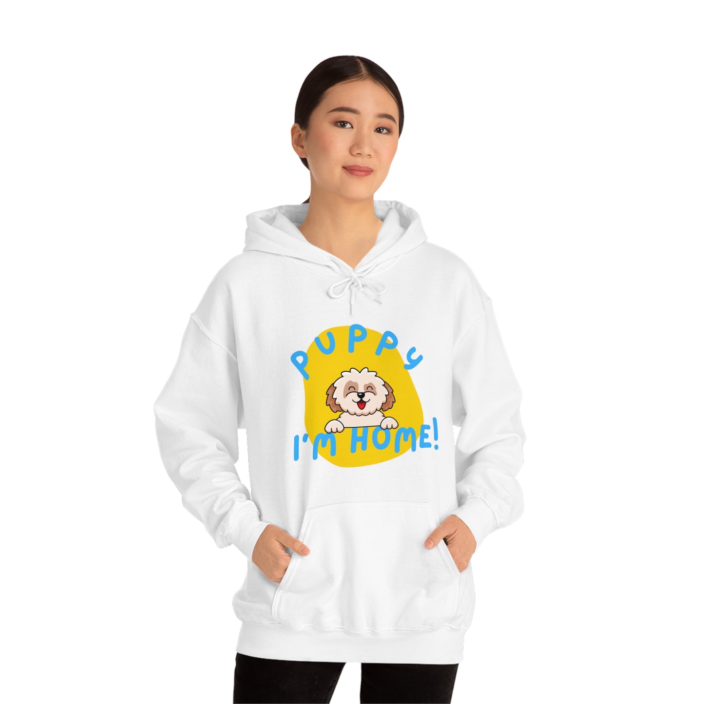 Puppy I'm Home - Unisex Heavy Blend™ Hooded Sweatshirt