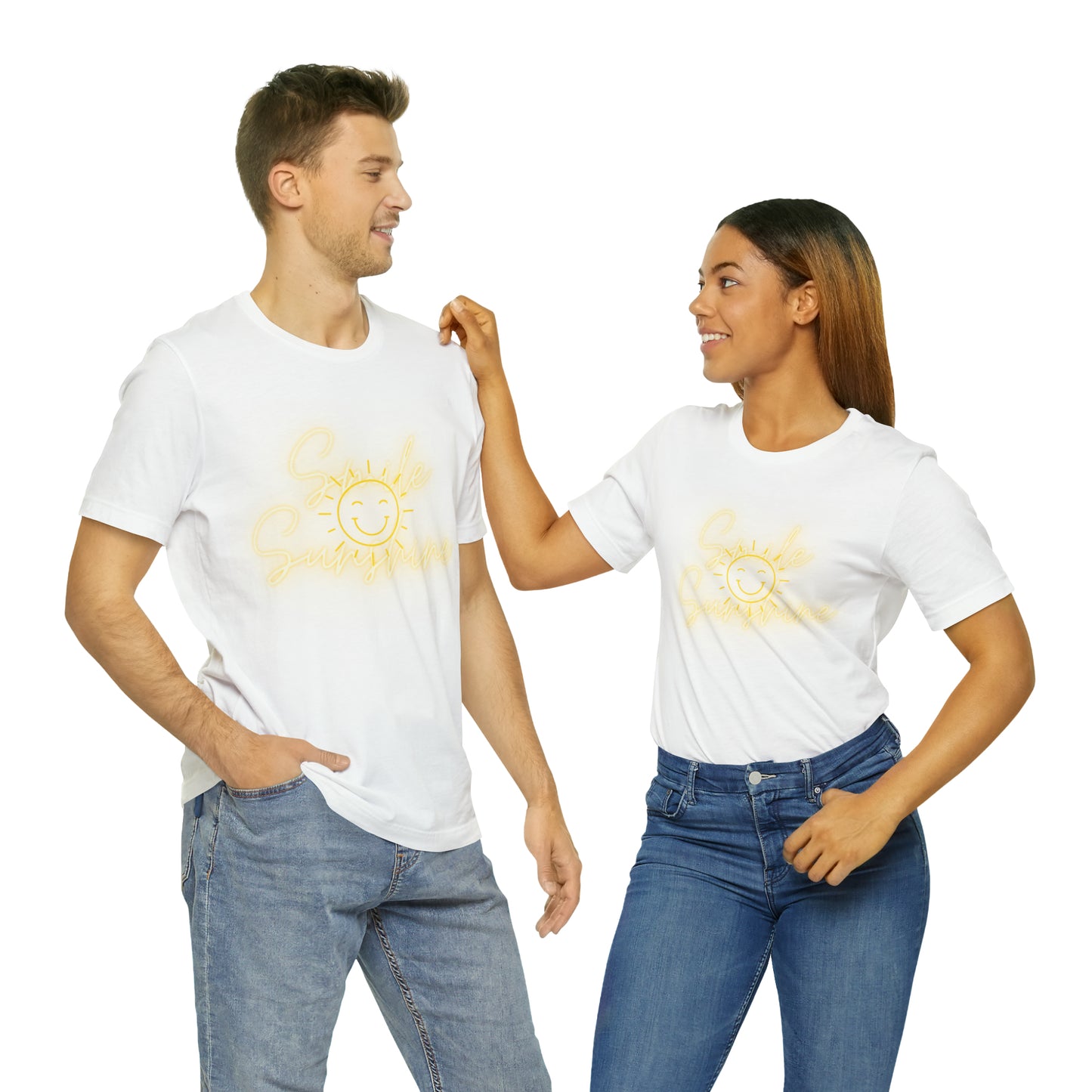 Smile Sunshine - Unisex Jersey Short Sleeve Tee