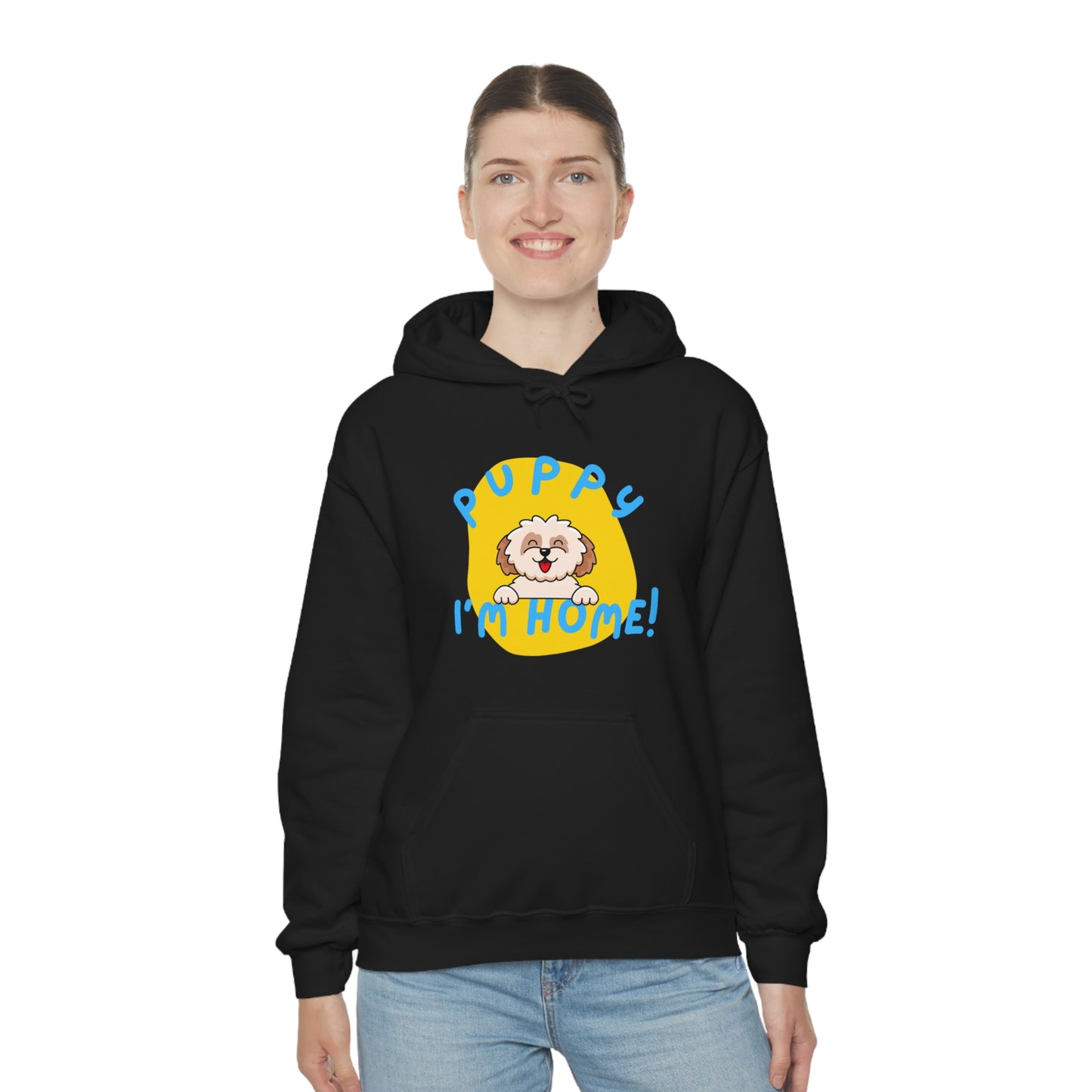Puppy I'm Home - Unisex Heavy Blend™ Hooded Sweatshirt