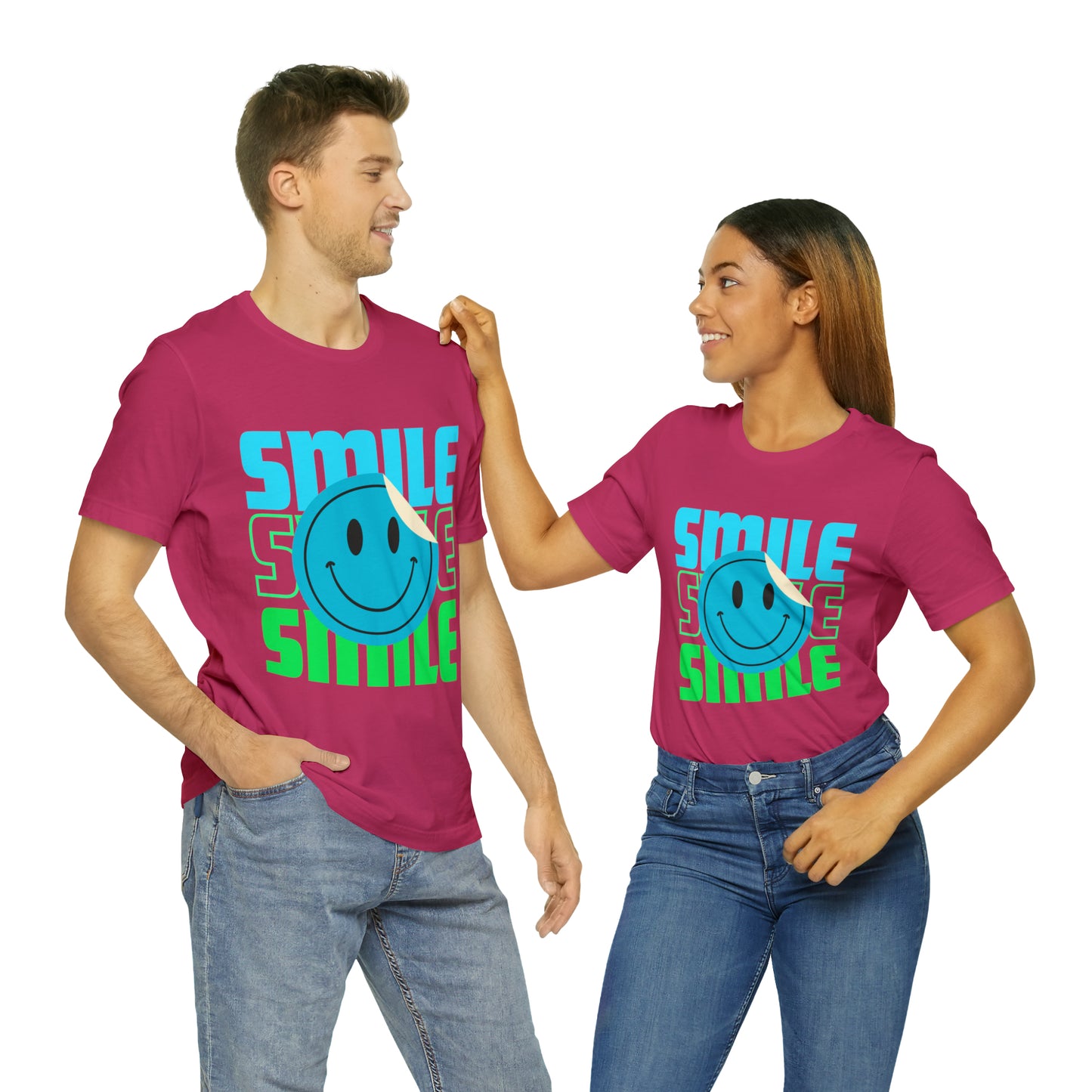 Smile  Unisex Jersey Short Sleeve Tee