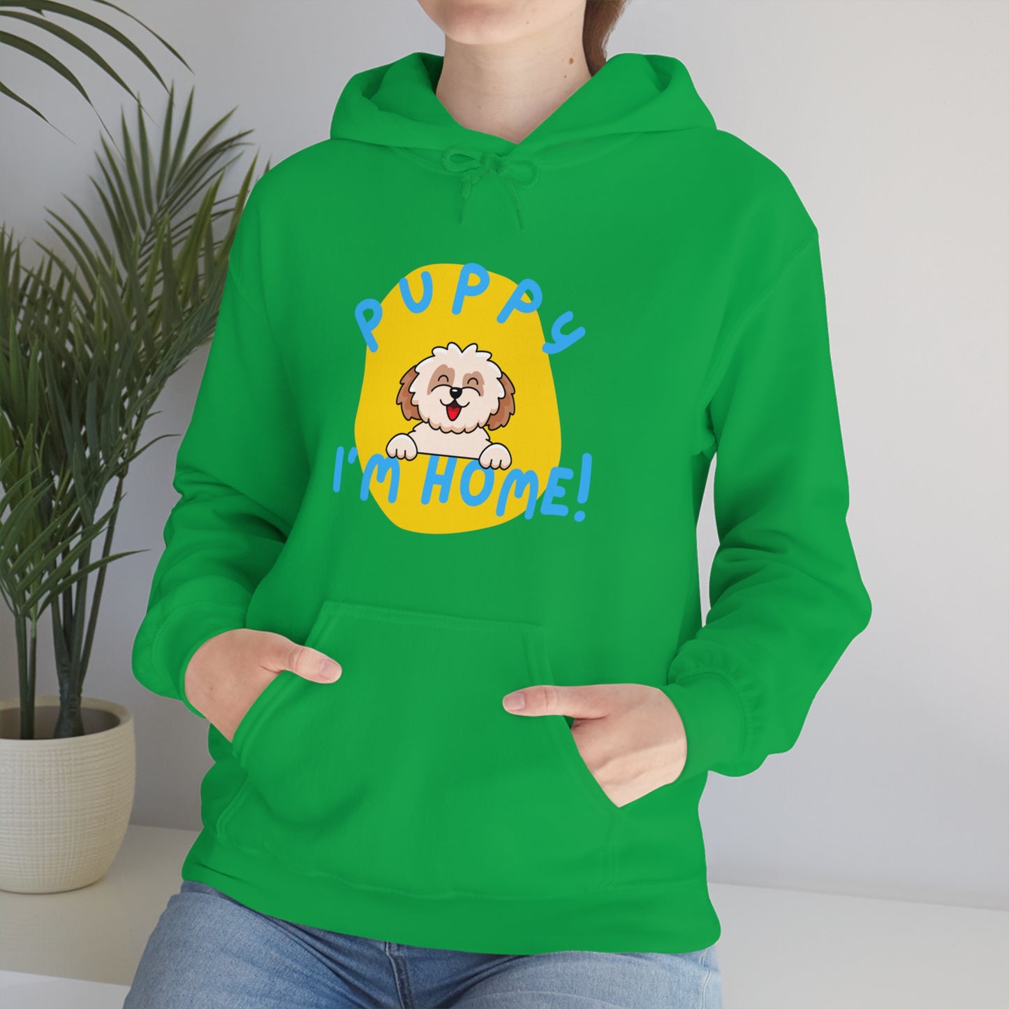 Puppy I'm Home - Unisex Heavy Blend™ Hooded Sweatshirt