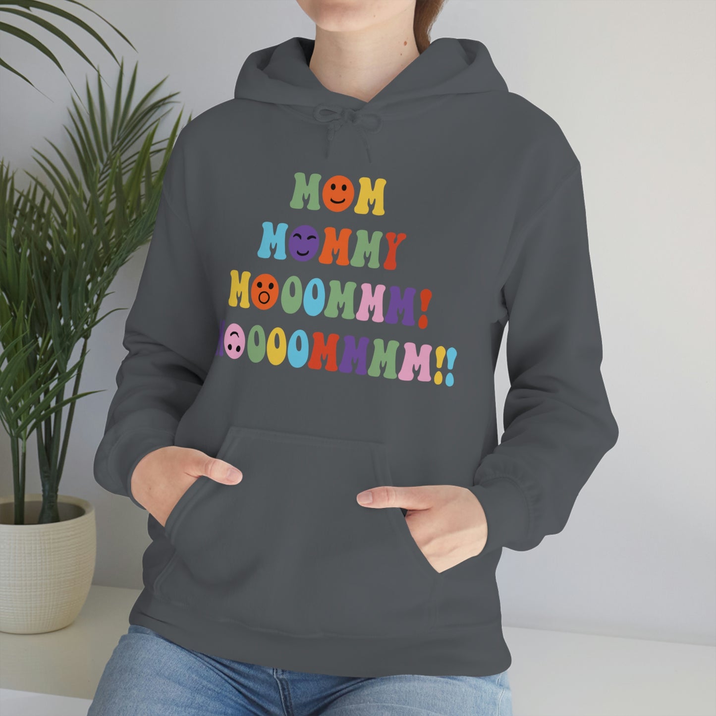 Moooommmm - Unisex Heavy Blend™ Hooded Sweatshirt