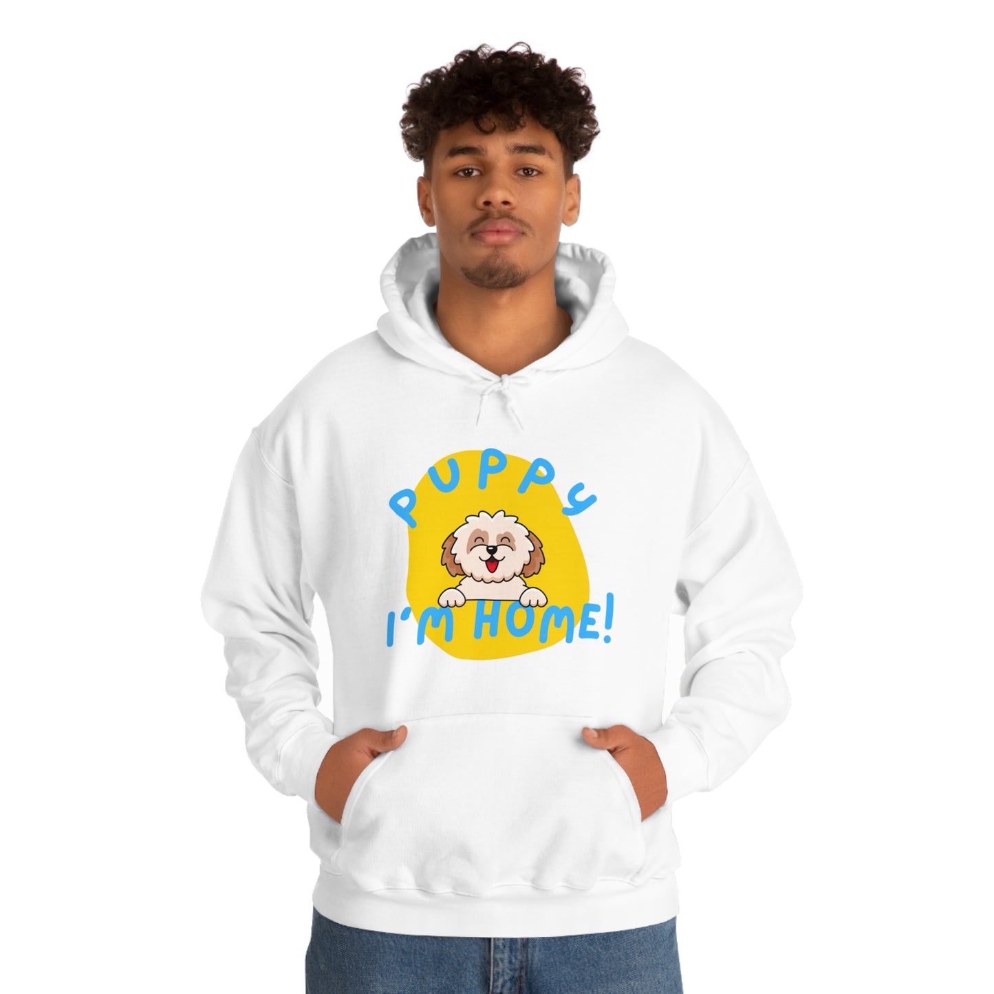 Puppy I'm Home - Unisex Heavy Blend™ Hooded Sweatshirt