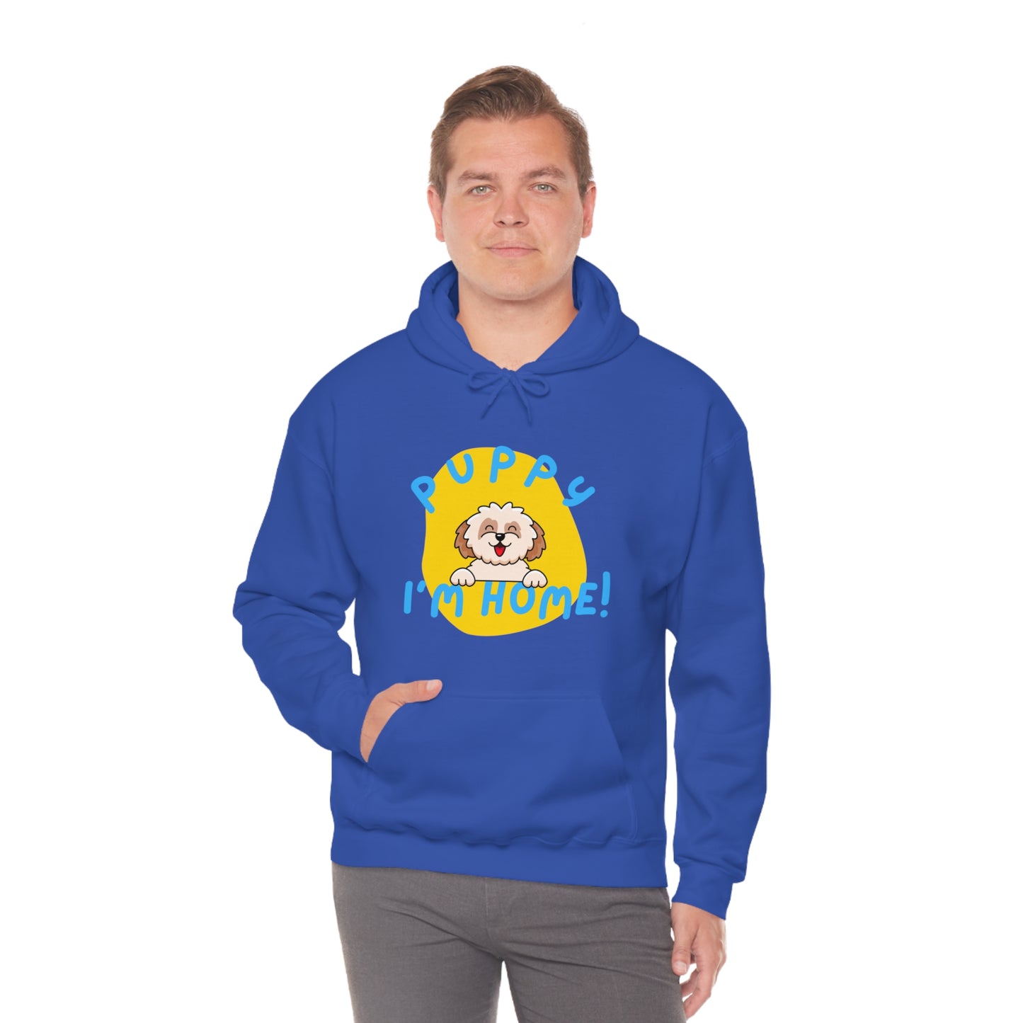 Puppy I'm Home - Unisex Heavy Blend™ Hooded Sweatshirt