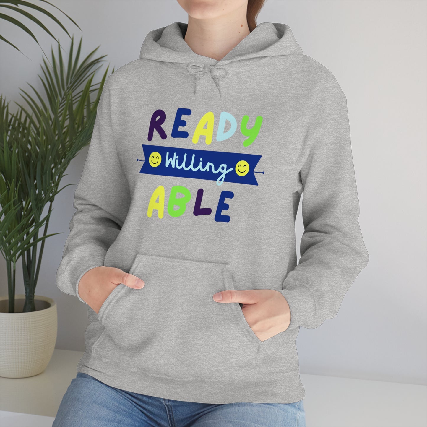 Ready Willing Able  - Unisex Heavy Blend™ Hooded Sweatshirt