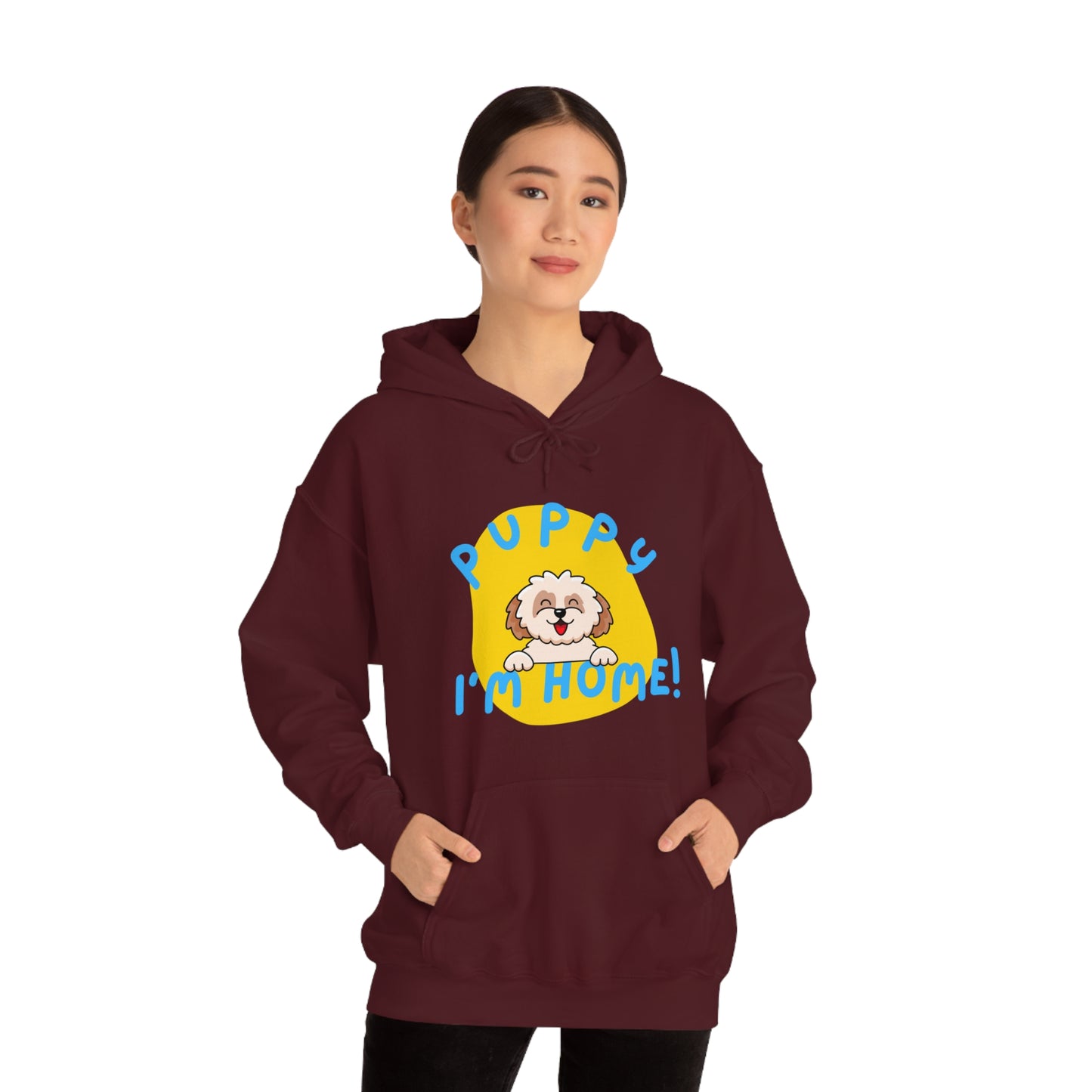 Puppy I'm Home - Unisex Heavy Blend™ Hooded Sweatshirt