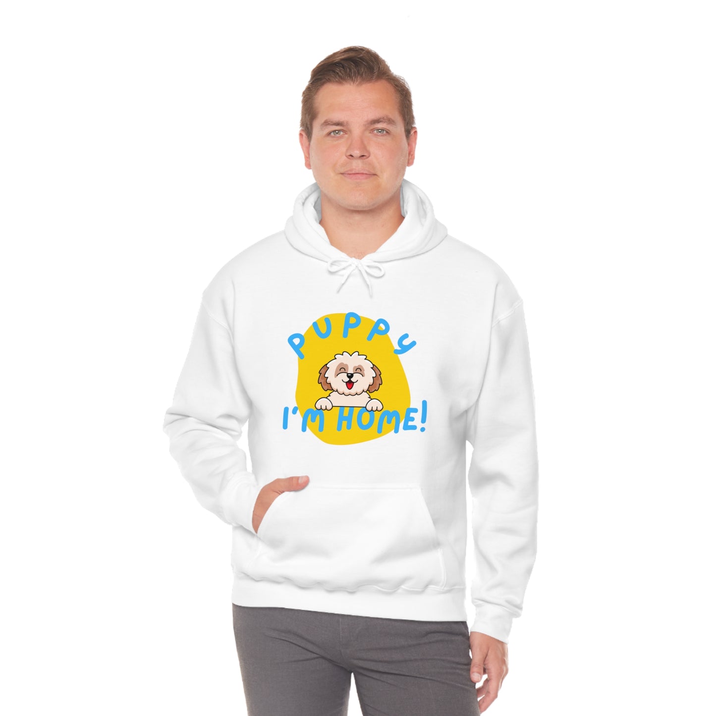 Puppy I'm Home - Unisex Heavy Blend™ Hooded Sweatshirt