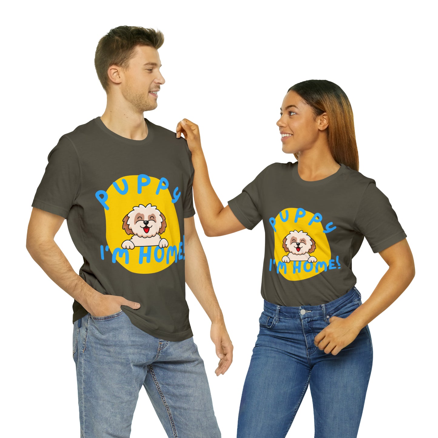 Puppy I'm Home - Unisex Jersey Short Sleeve Tee