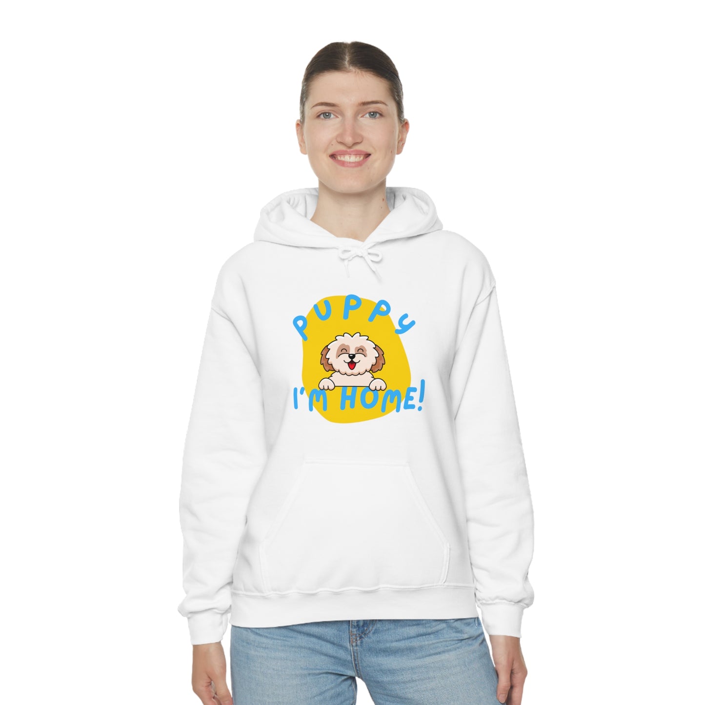 Puppy I'm Home - Unisex Heavy Blend™ Hooded Sweatshirt