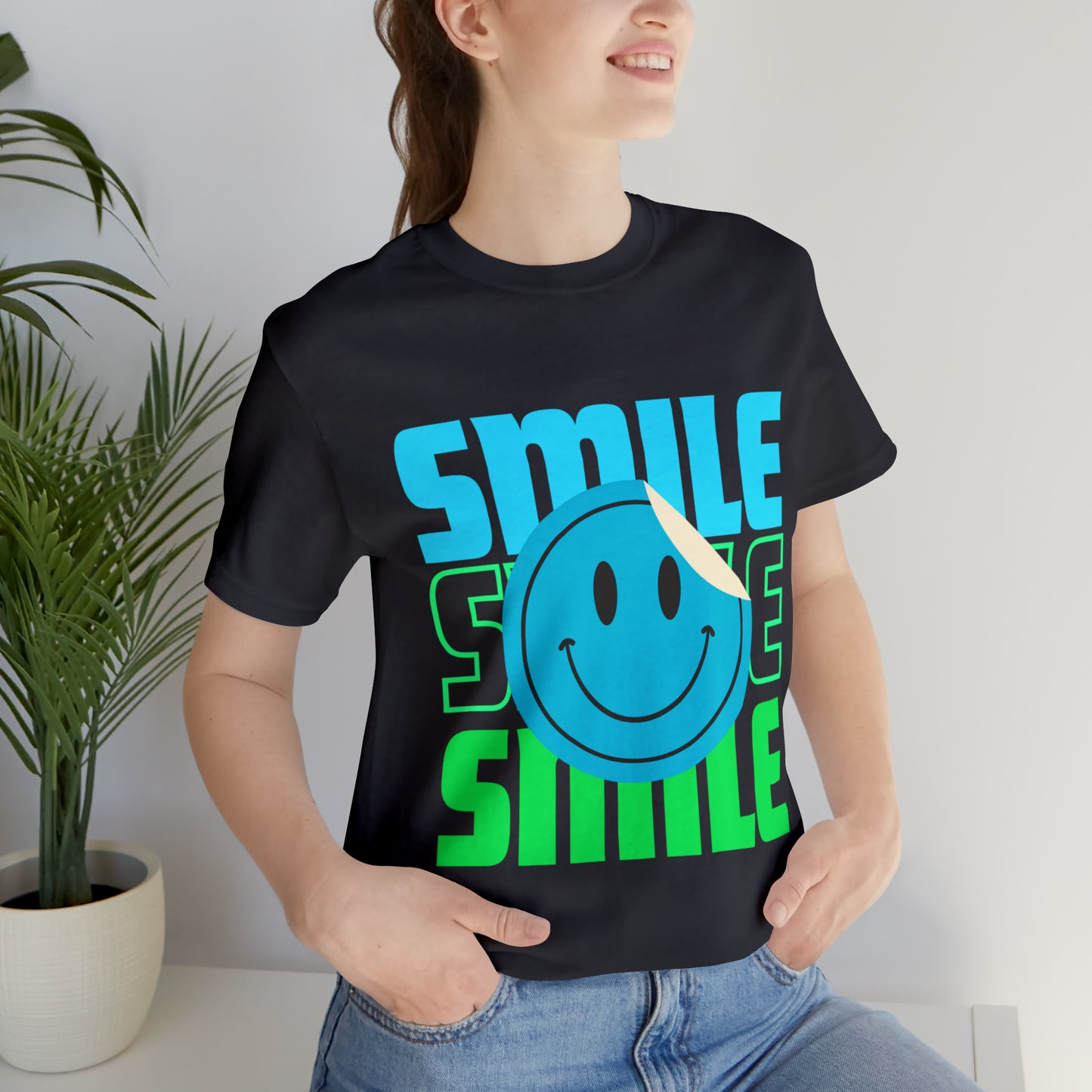 Smile  Unisex Jersey Short Sleeve Tee