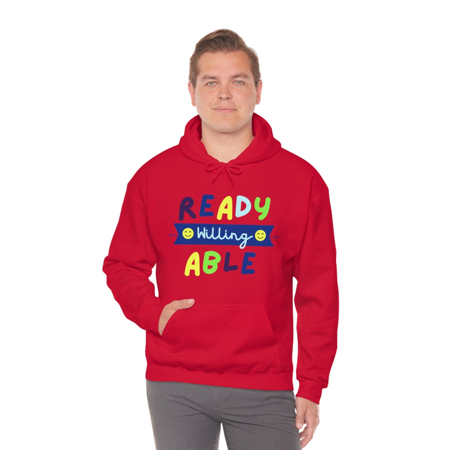 Ready Willing Able  - Unisex Heavy Blend™ Hooded Sweatshirt