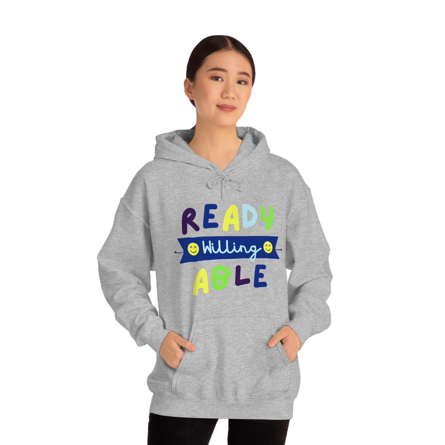 Ready Willing Able  - Unisex Heavy Blend™ Hooded Sweatshirt