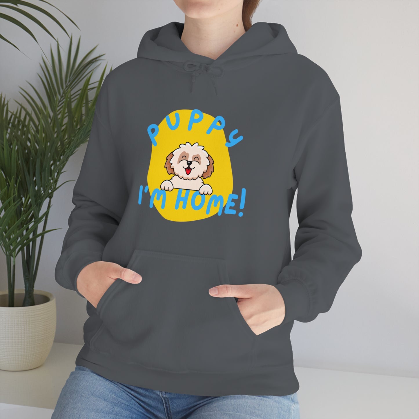 Puppy I'm Home - Unisex Heavy Blend™ Hooded Sweatshirt