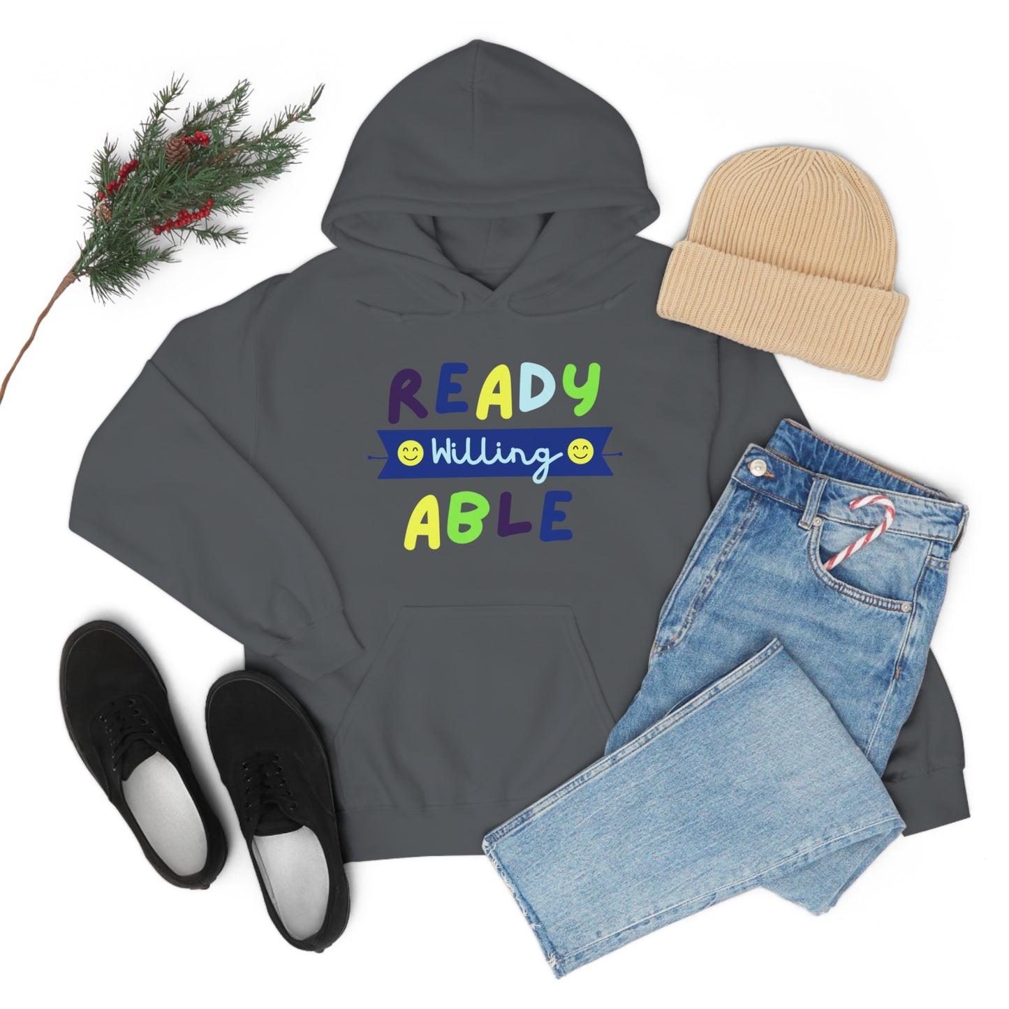 Ready Willing Able  - Unisex Heavy Blend™ Hooded Sweatshirt