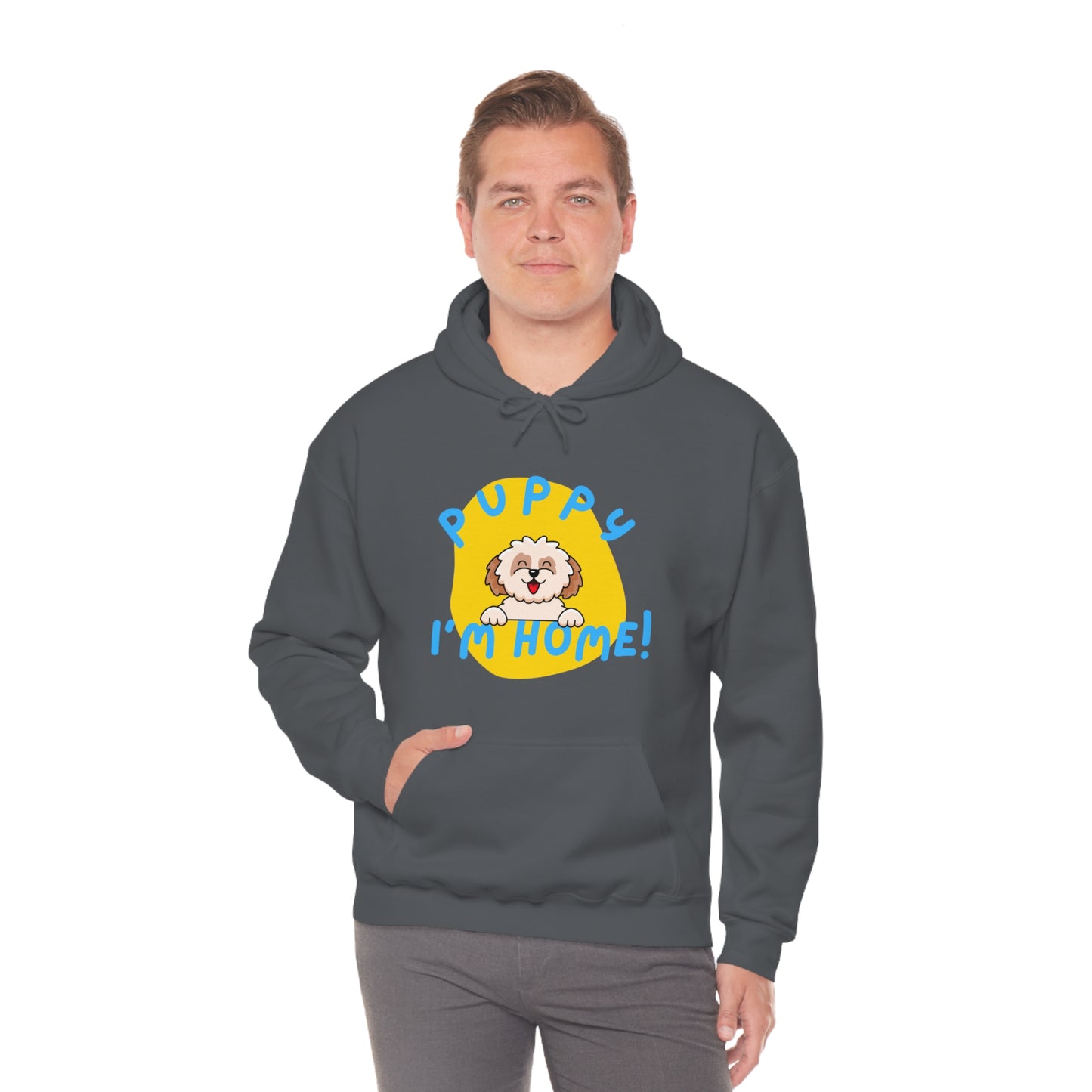 Puppy I'm Home - Unisex Heavy Blend™ Hooded Sweatshirt