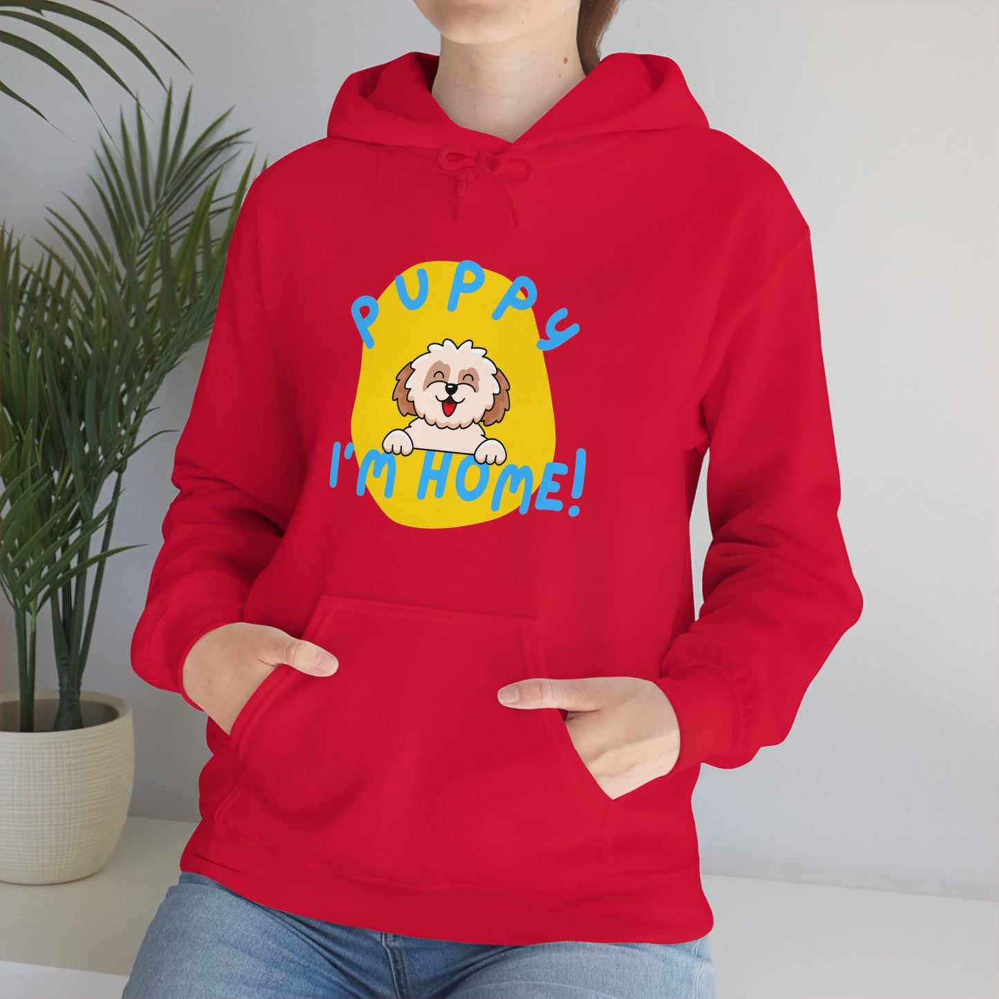 Puppy I'm Home - Unisex Heavy Blend™ Hooded Sweatshirt