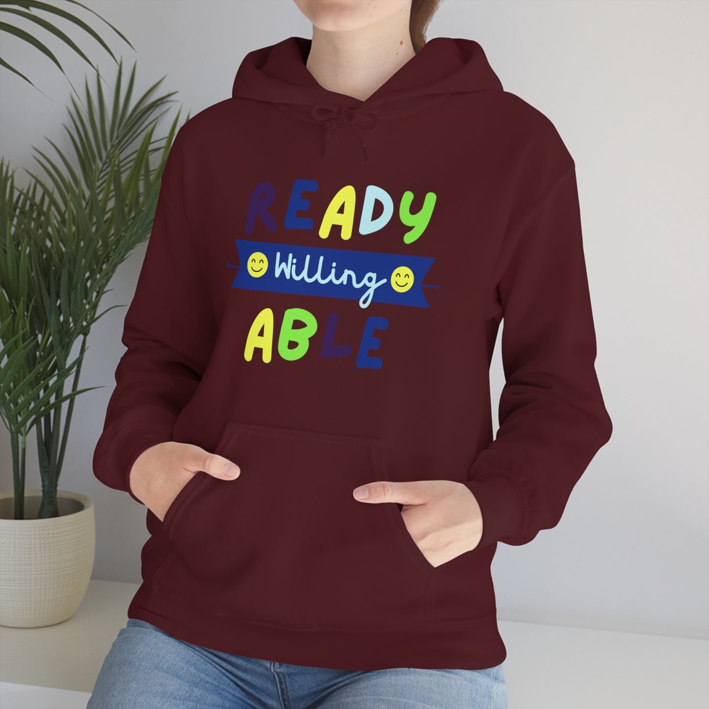 Ready Willing Able  - Unisex Heavy Blend™ Hooded Sweatshirt