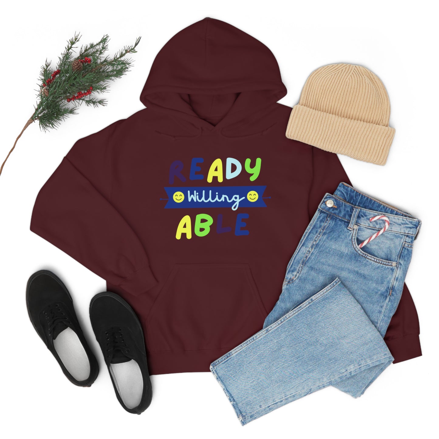 Ready Willing Able  - Unisex Heavy Blend™ Hooded Sweatshirt