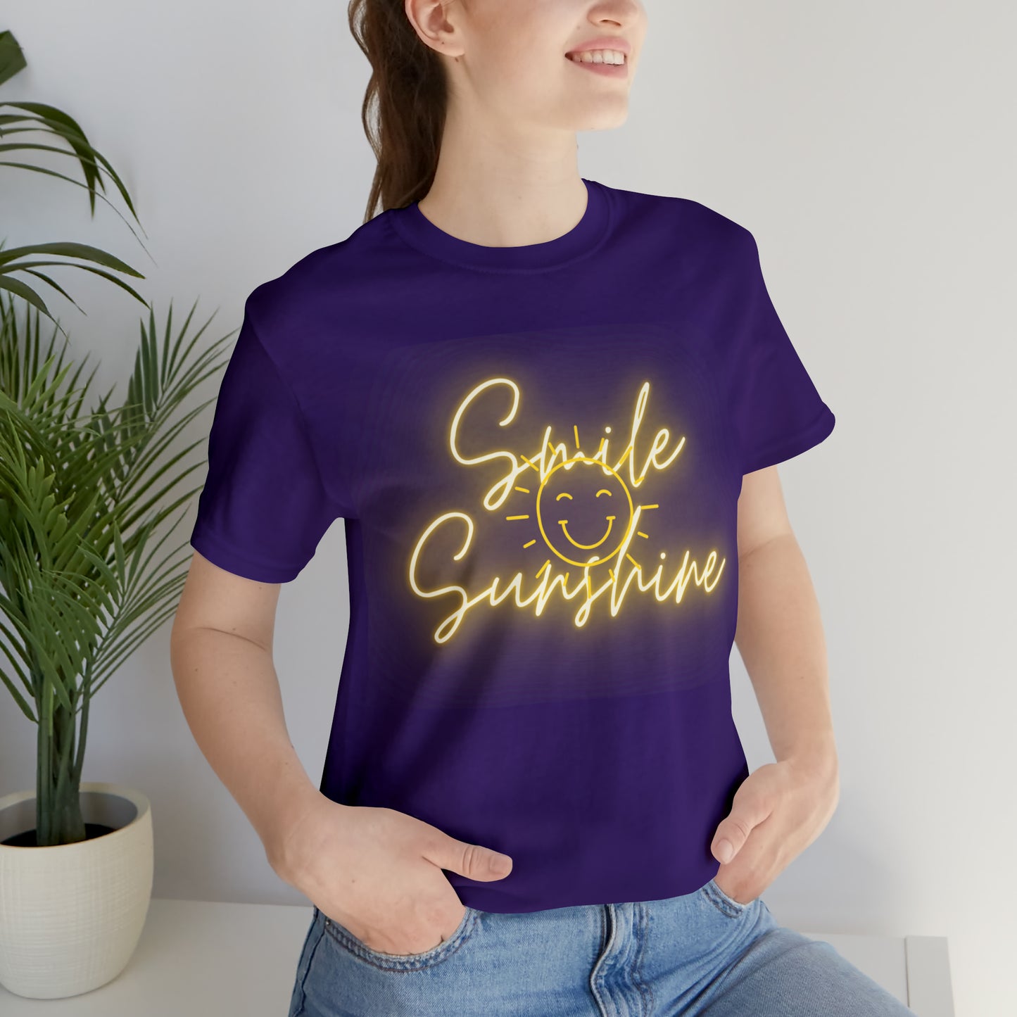 Smile Sunshine - Unisex Jersey Short Sleeve Tee