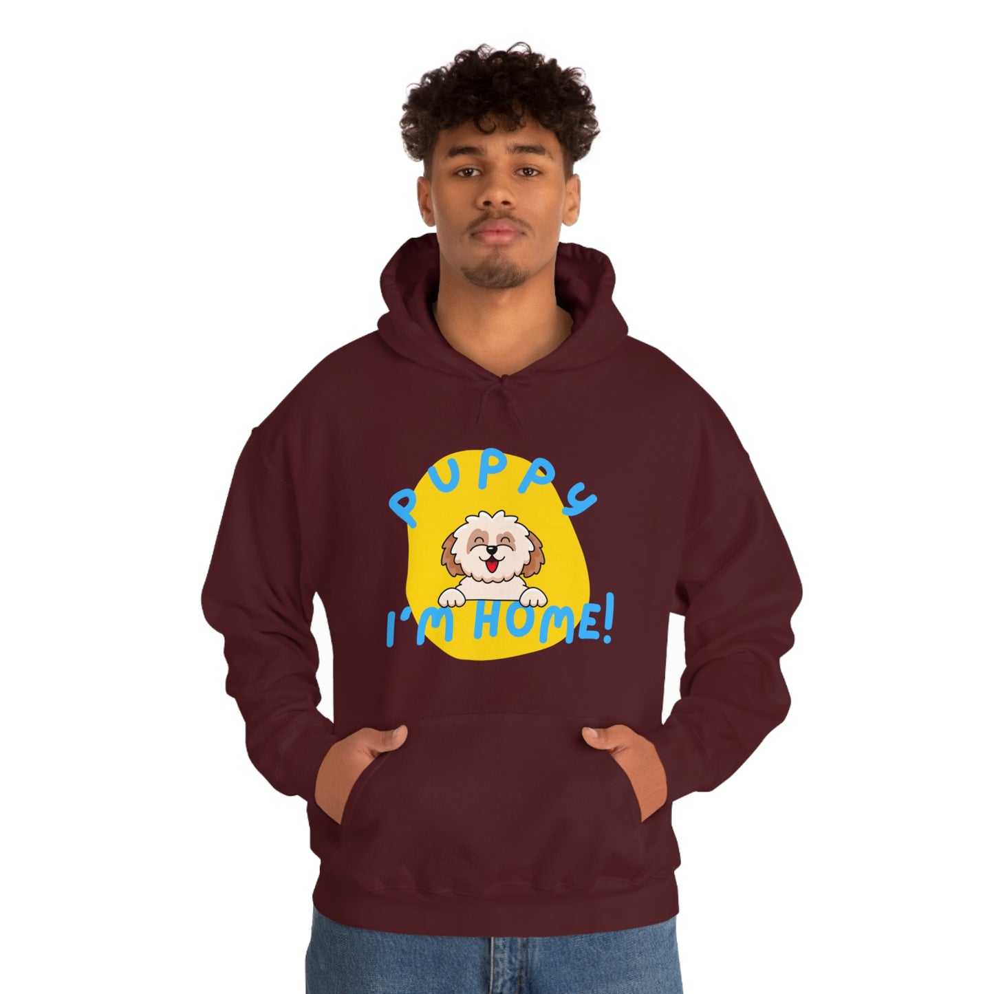 Puppy I'm Home - Unisex Heavy Blend™ Hooded Sweatshirt